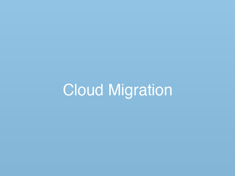 Cloud migration architecture diagram